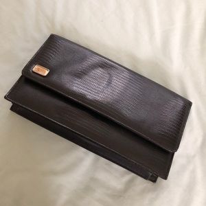 Vintage leather evening bag